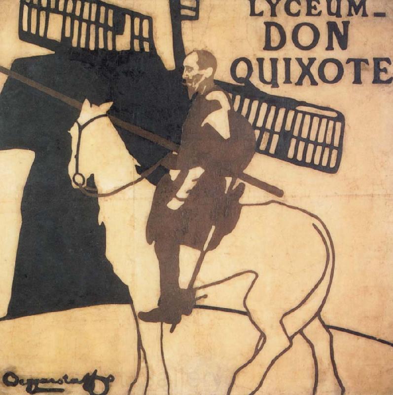 James Pryde and William Nicholson Don Quixote France oil painting art